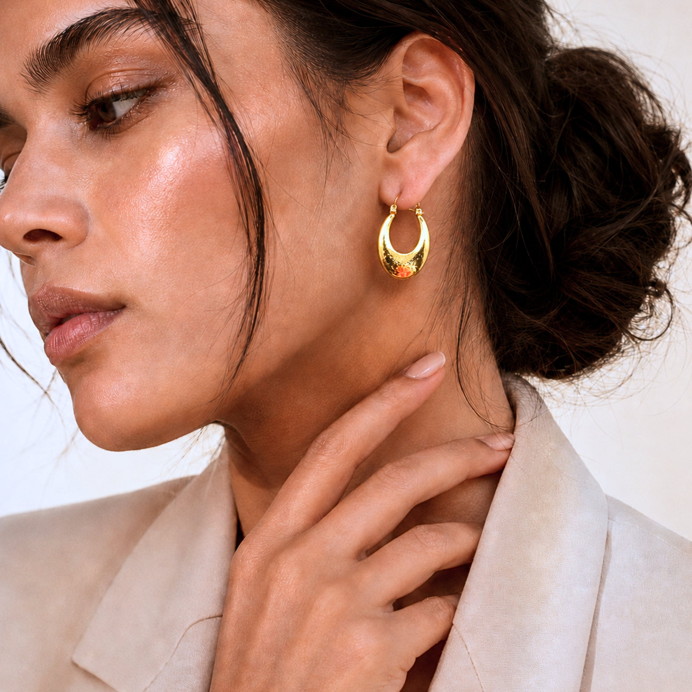 The Perfect Oval Hoop Earrings