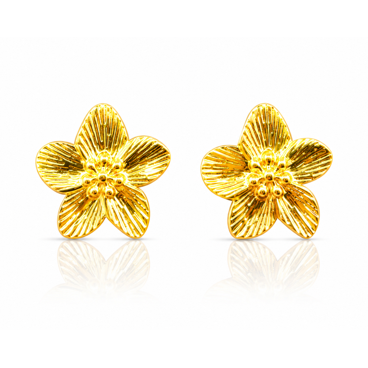 Ethereal Flower Stud Earrings