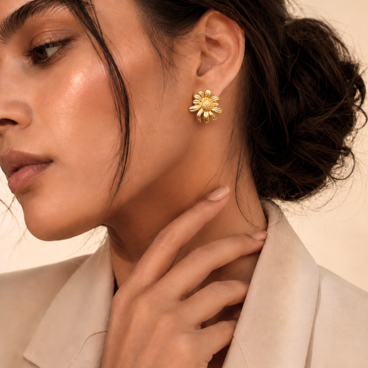 Sunflower Stud Earrings