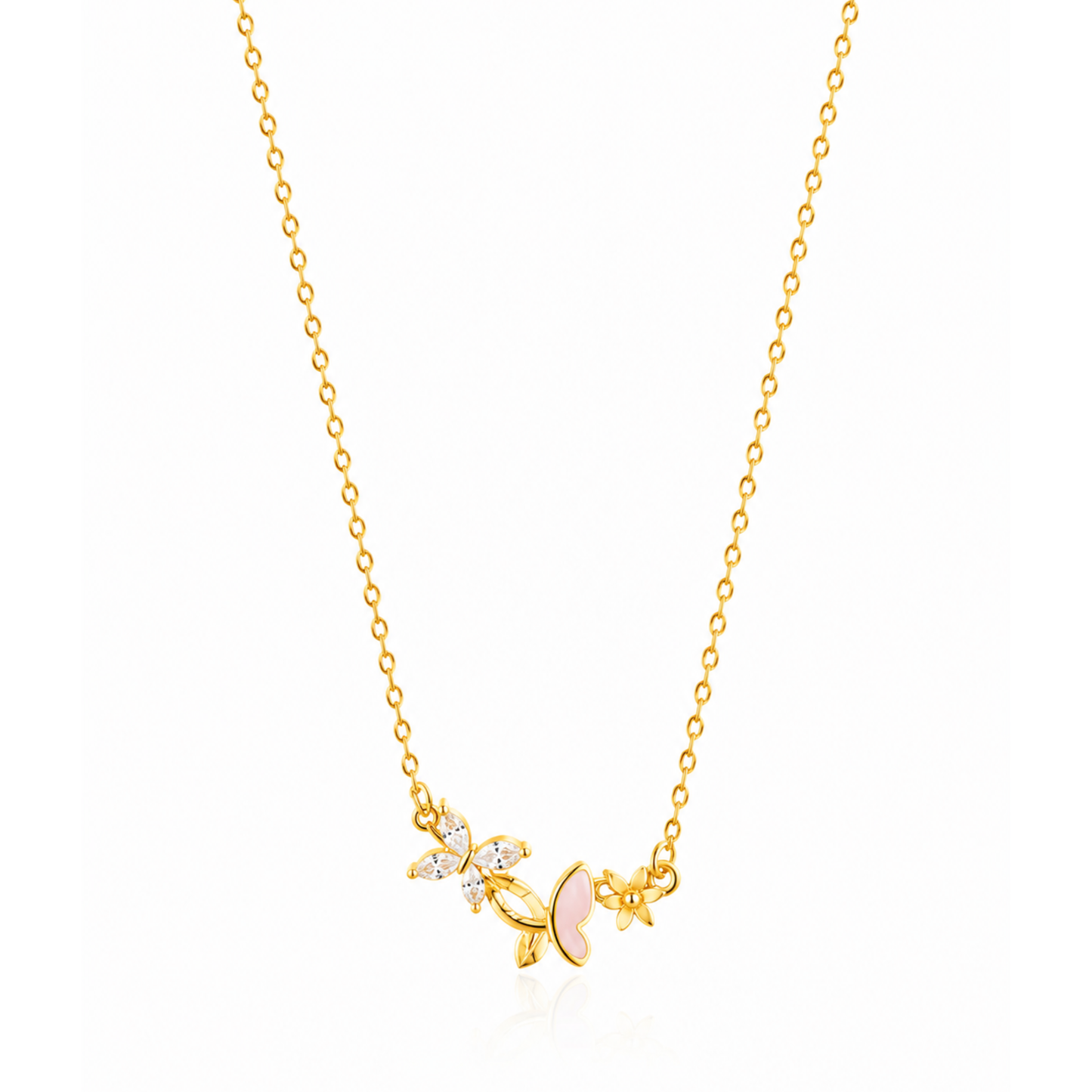 Happy Butterflies Pendant Necklace
