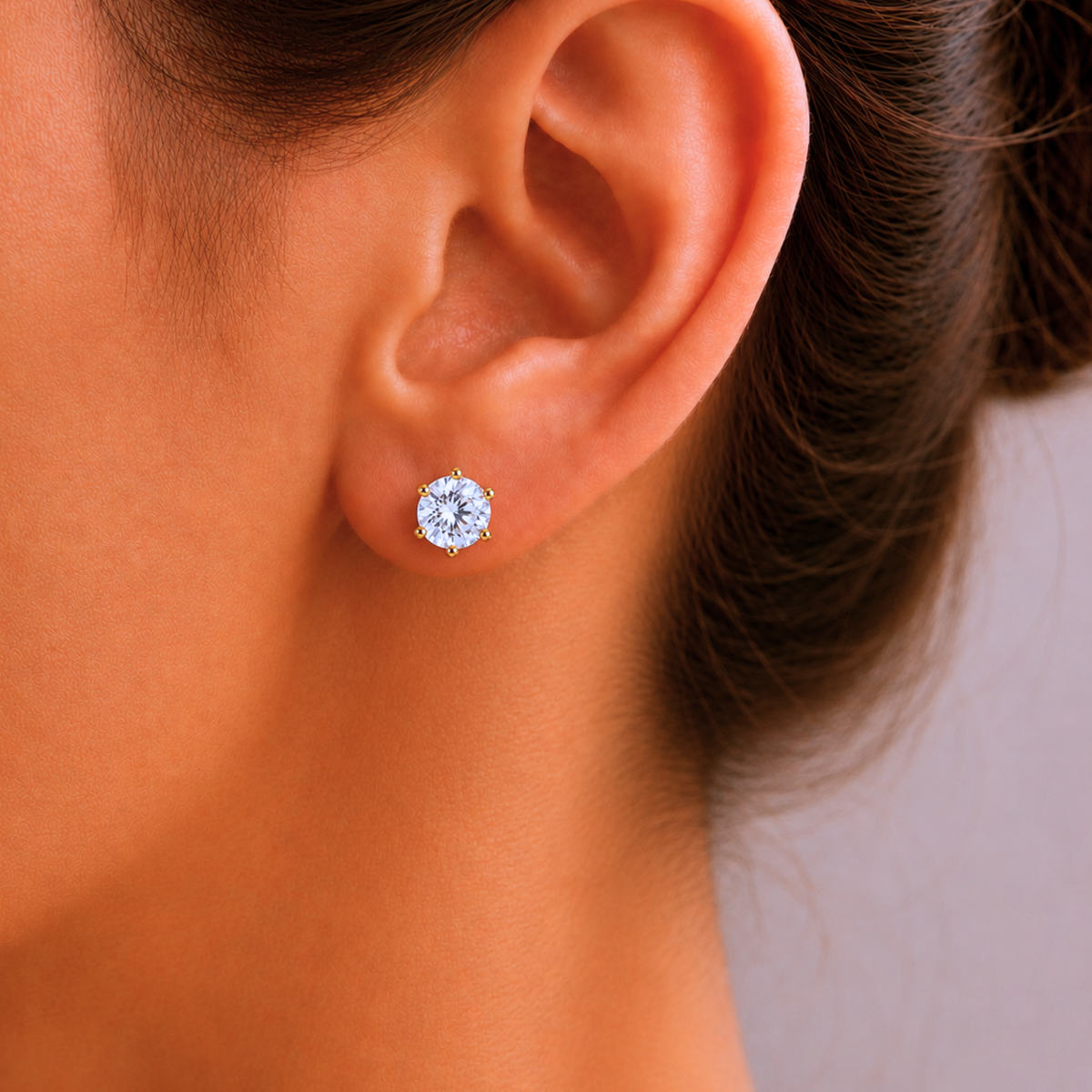 Essential Solitaire Stud Earrings