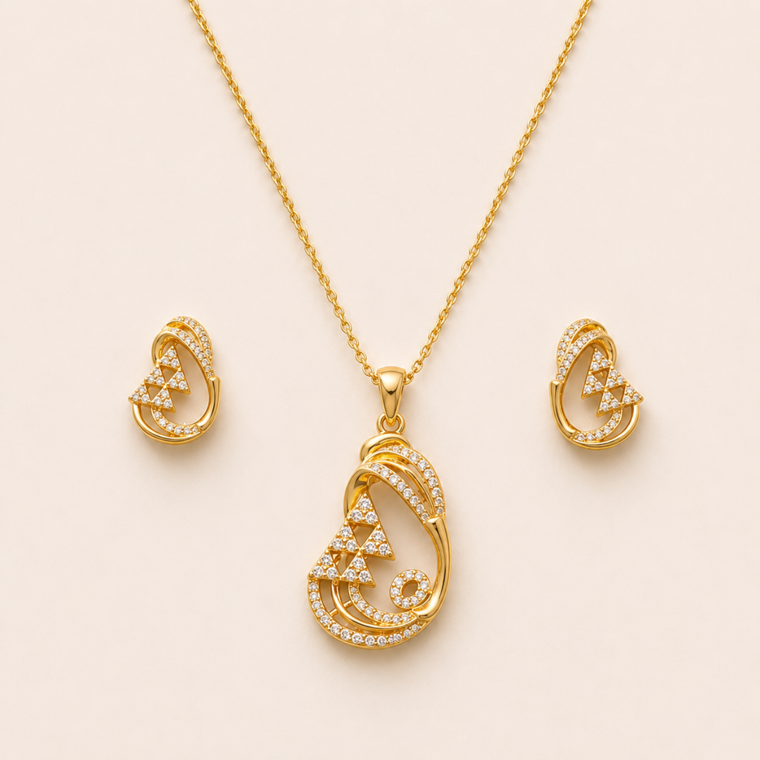 Dreamy Earrings And Pendant Set