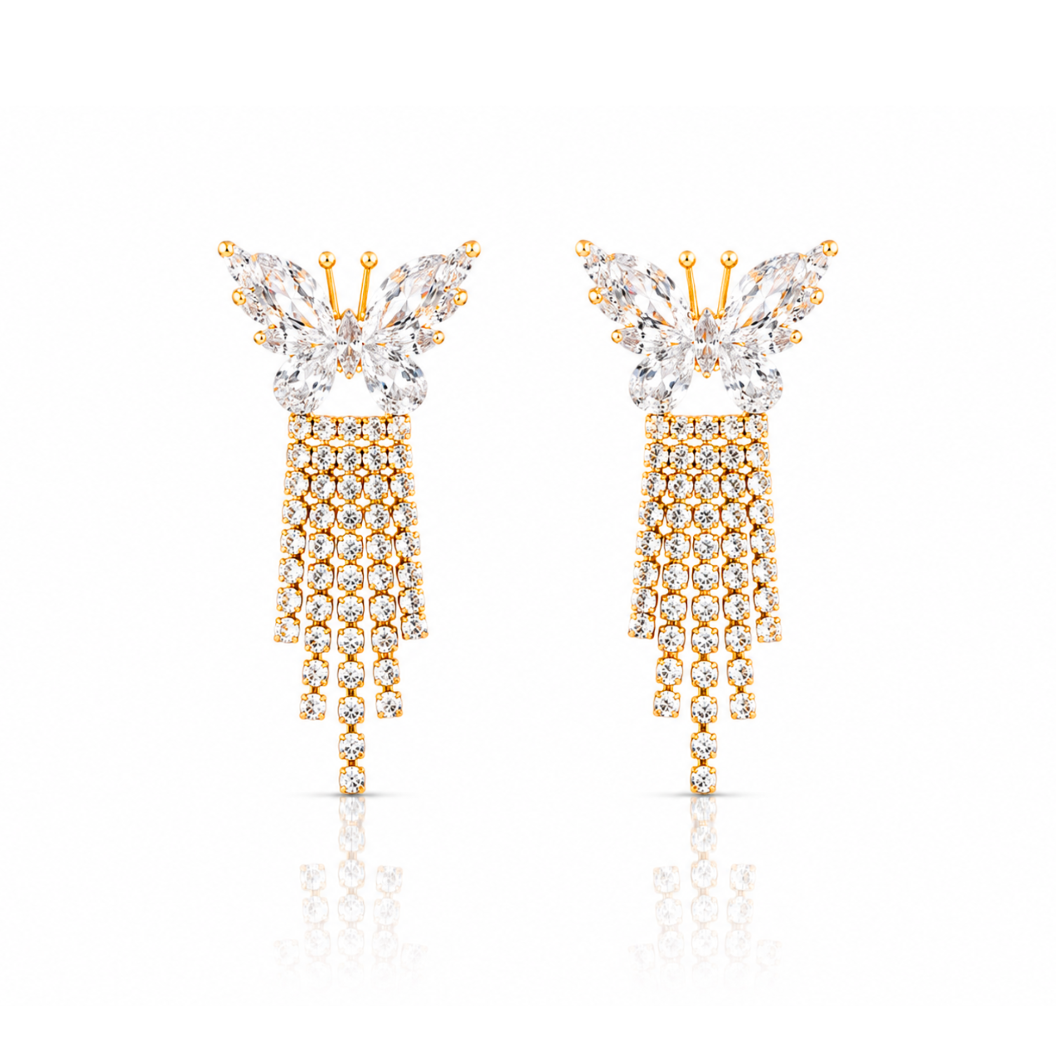 Butterfly Drop Earrings