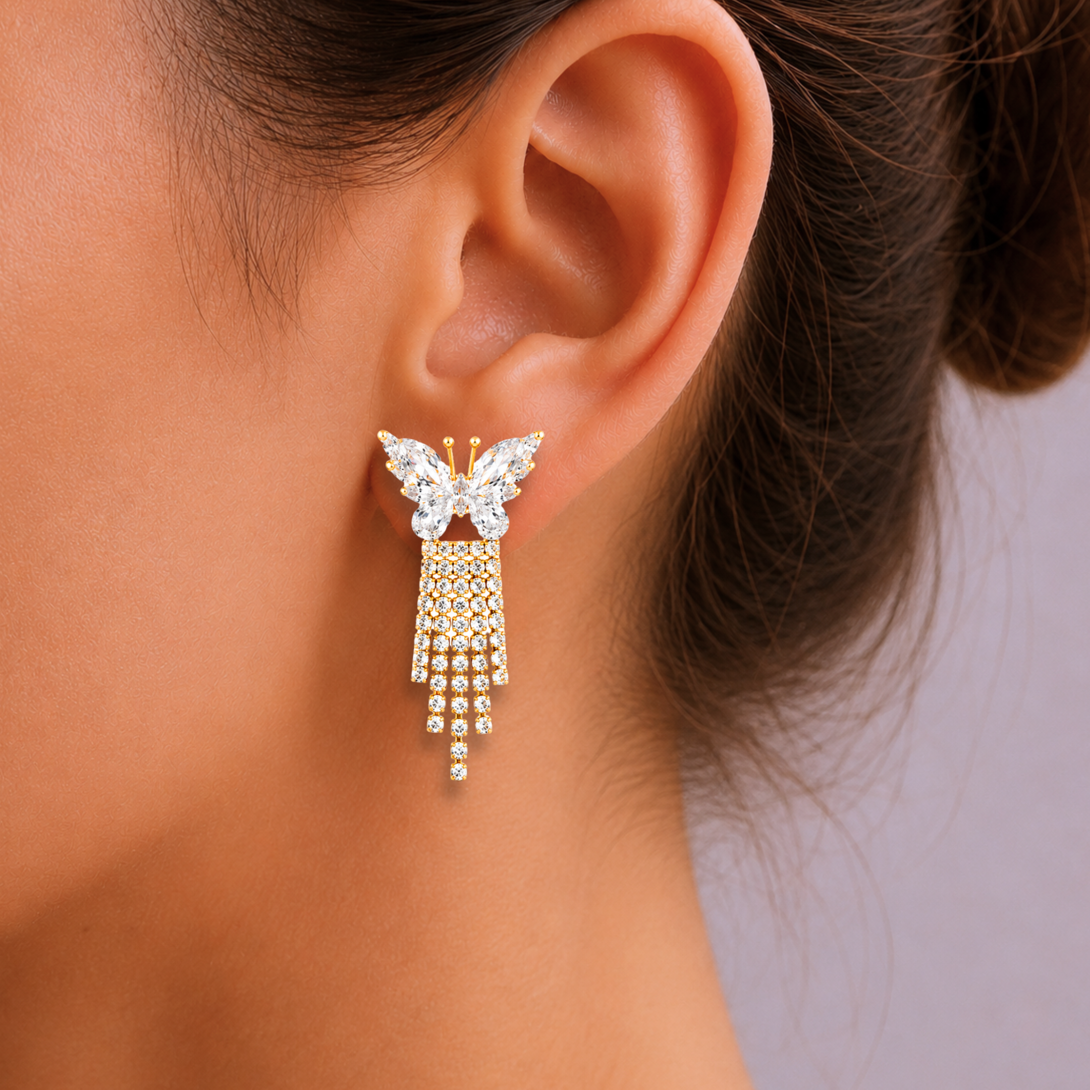 Butterfly Drop Earrings