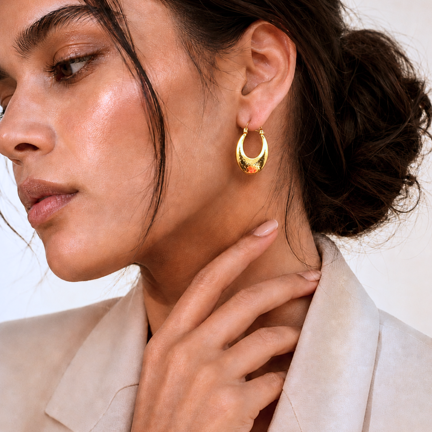The Perfect Oval Hoop Earrings