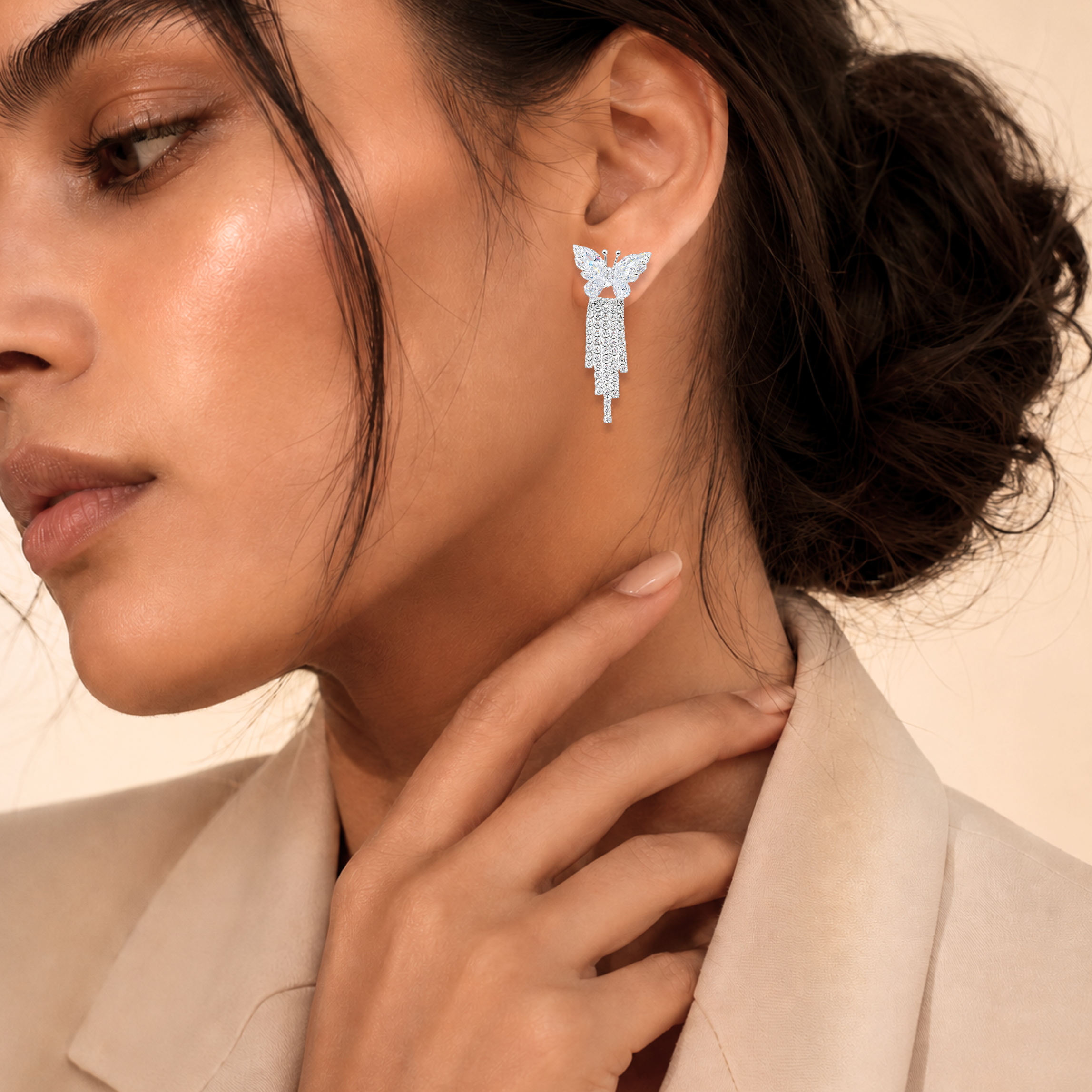 Butterfly Drop Earrings