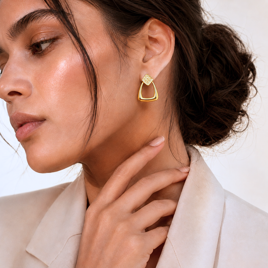 Heavenly Trapeze Drop Earrings