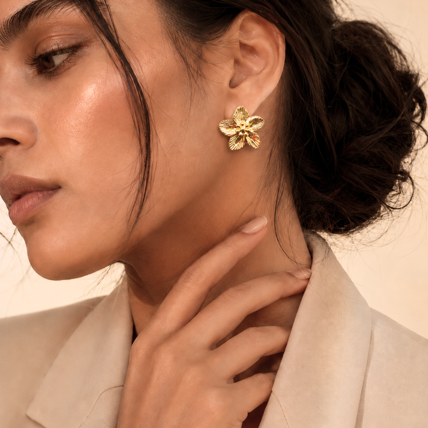 Ethereal Flower Stud Earrings