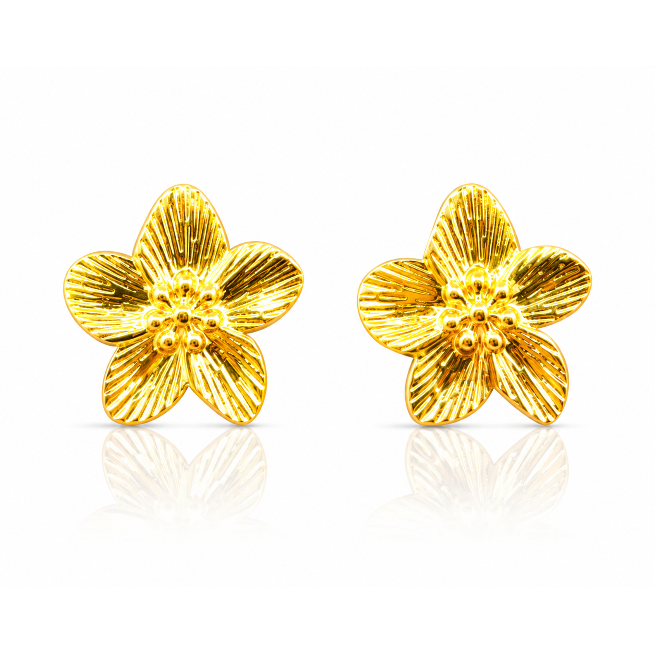 Ethereal Flower Stud Earrings