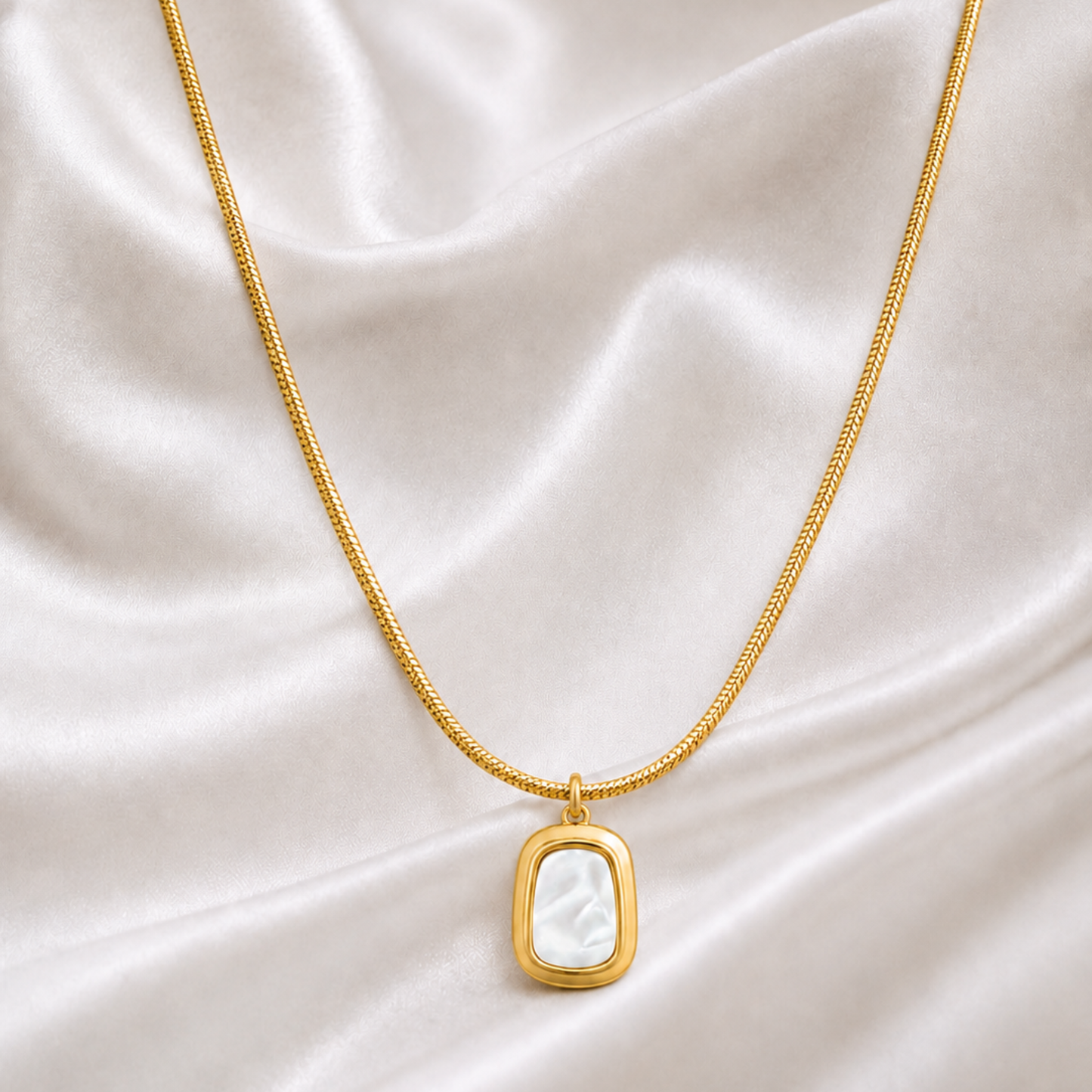 The Quadrant Pearl Pendant Necklace
