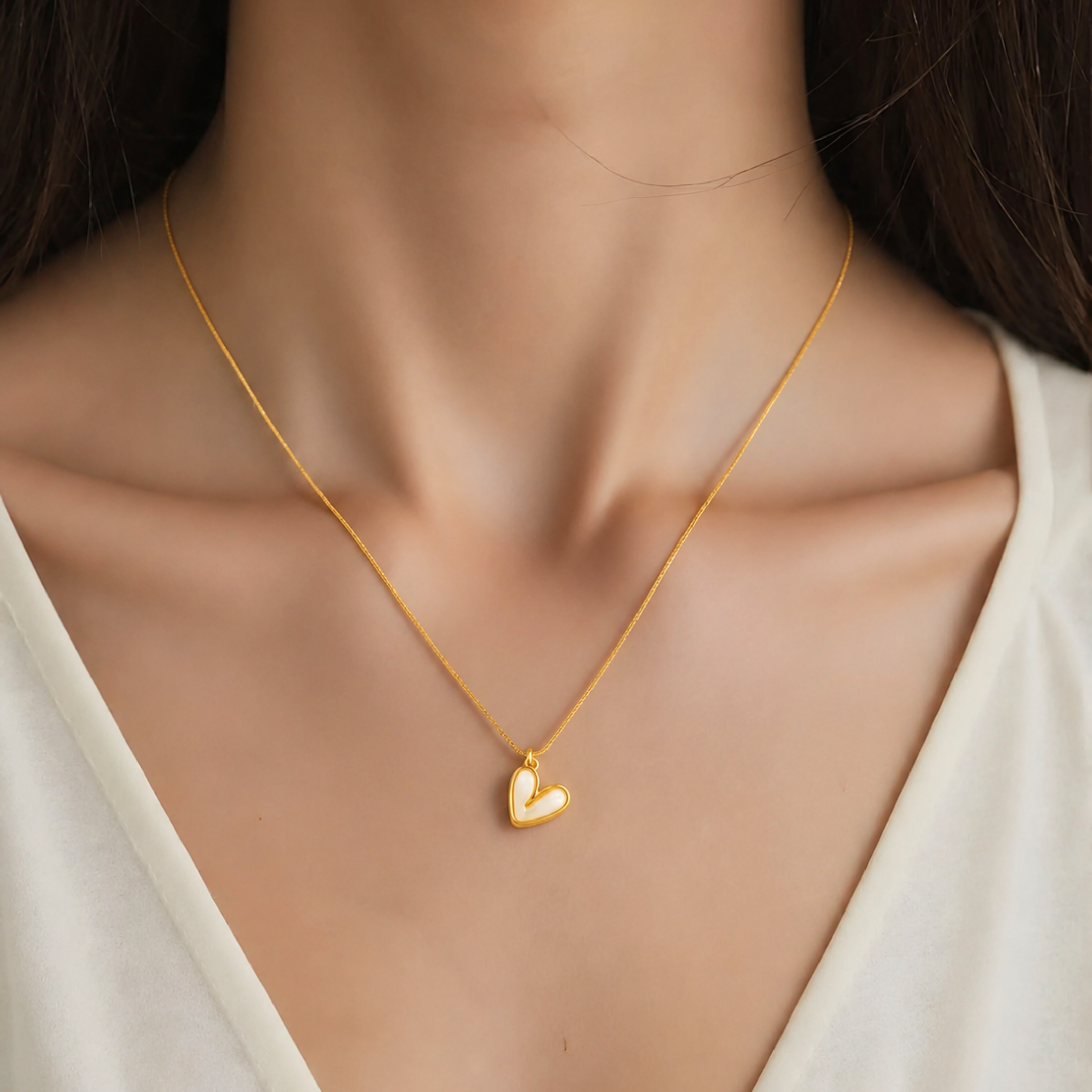 Angel's Heart Pendant Necklace