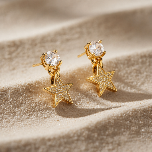 Lucky Star Drop Earrings