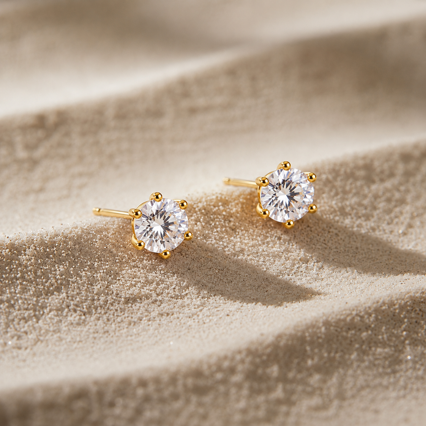 Essential Solitaire Stud Earrings