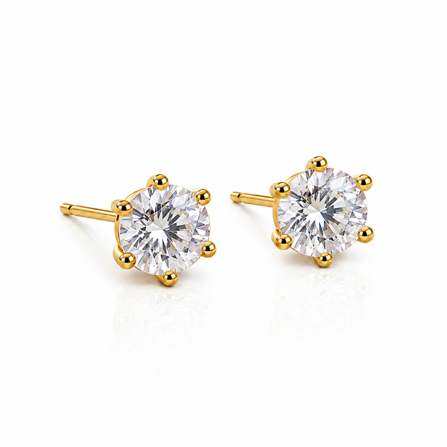 Essential Solitaire Stud Earrings