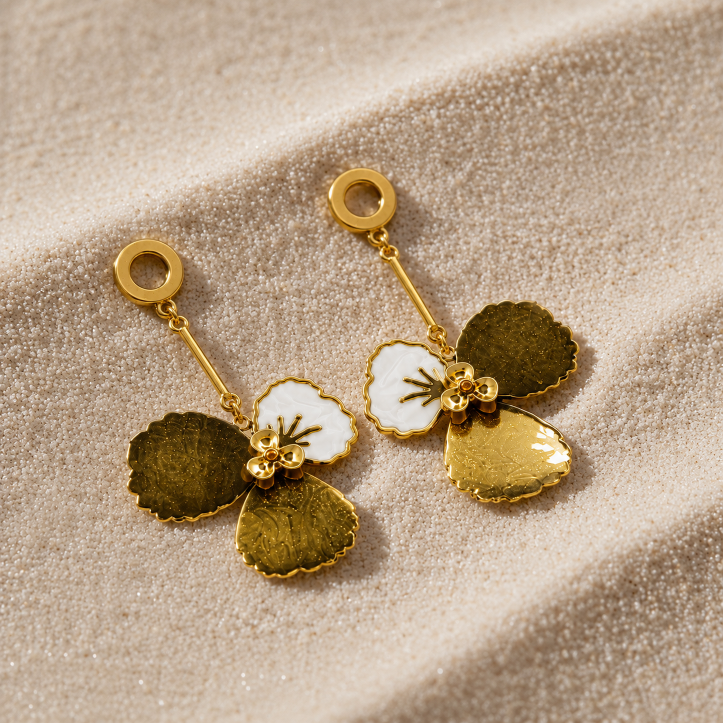 Pretty Flower Drop Earrings