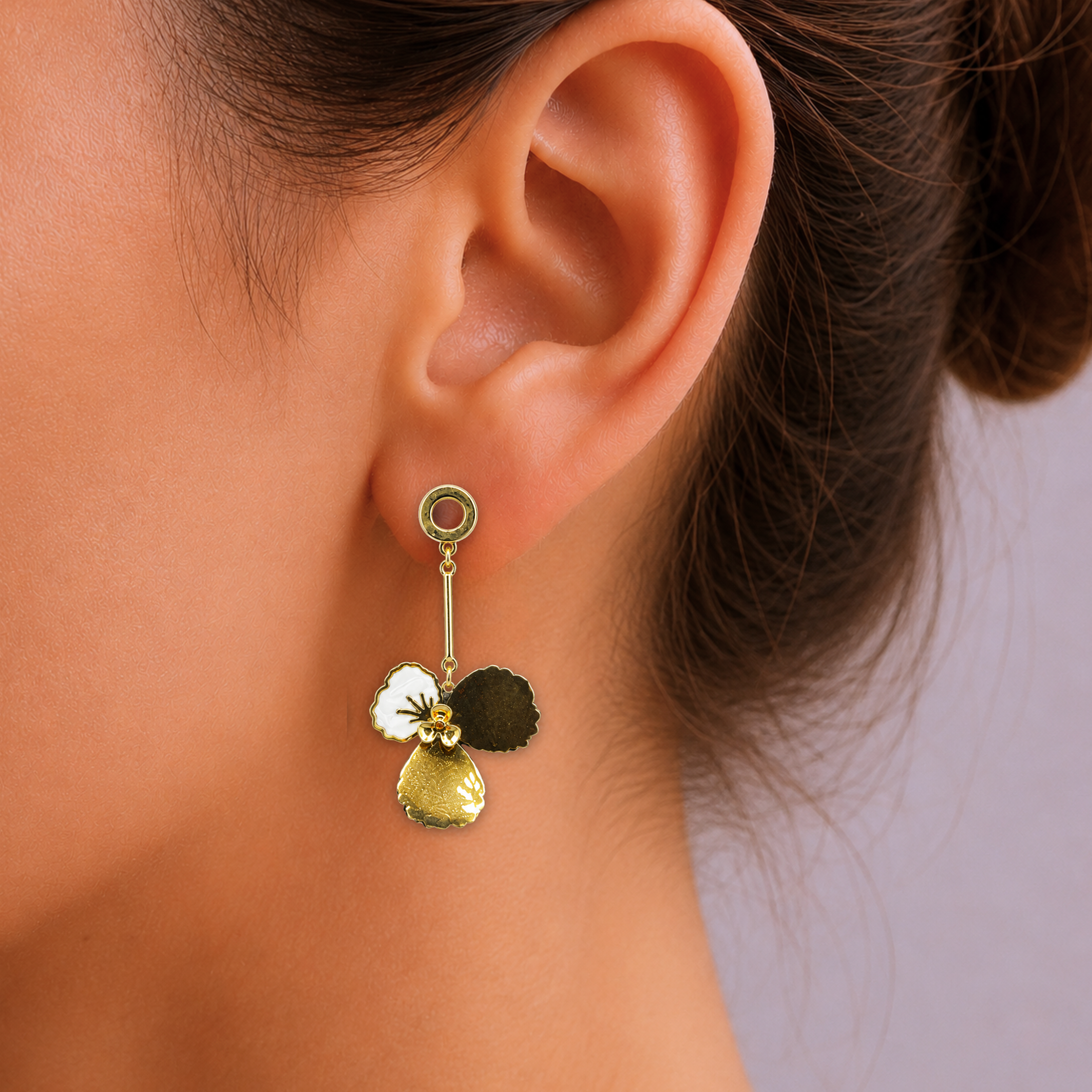 Pretty Flower Drop Earrings