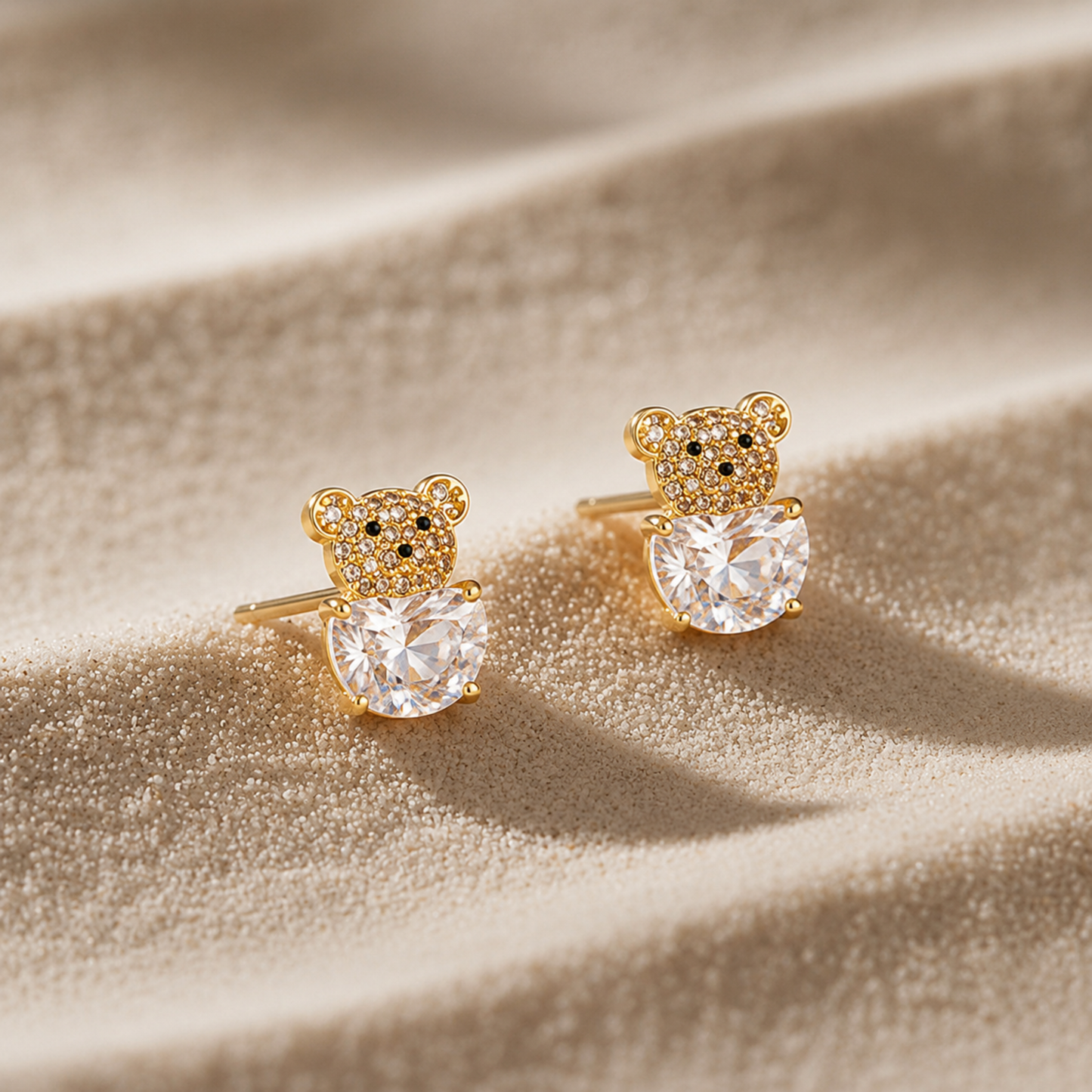 Teddy Loves You Stud Earrings