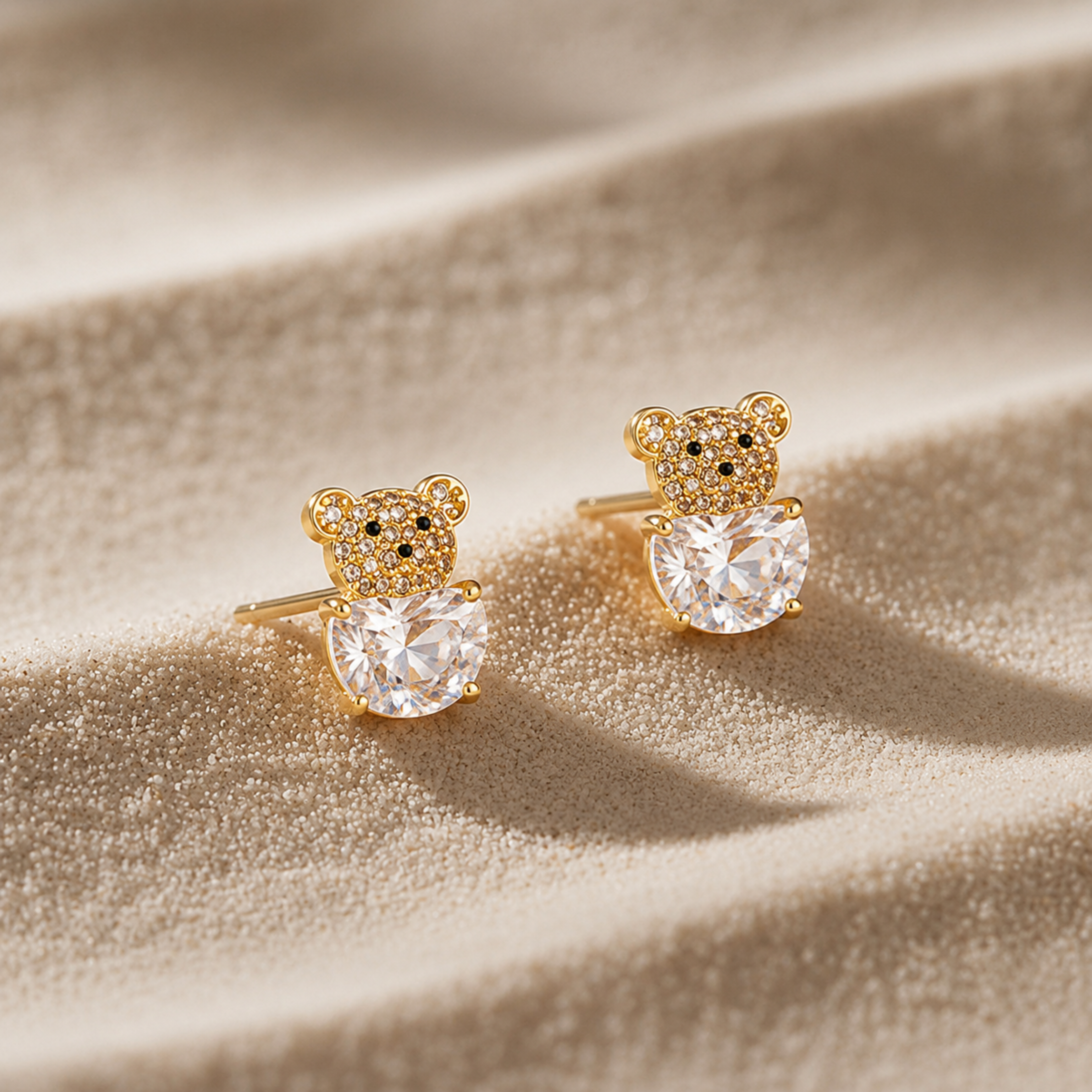 Teddy Loves You Stud Earrings