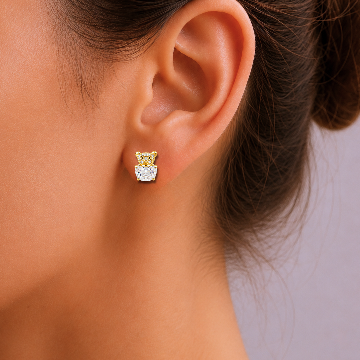 Teddy Loves You Stud Earrings