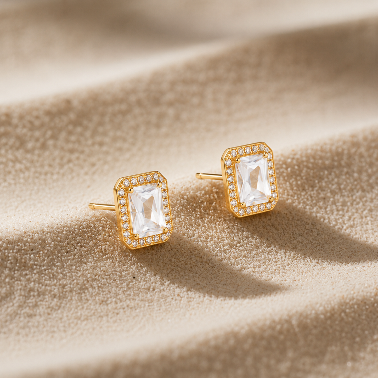 Regal Solitaire Stud Earrings