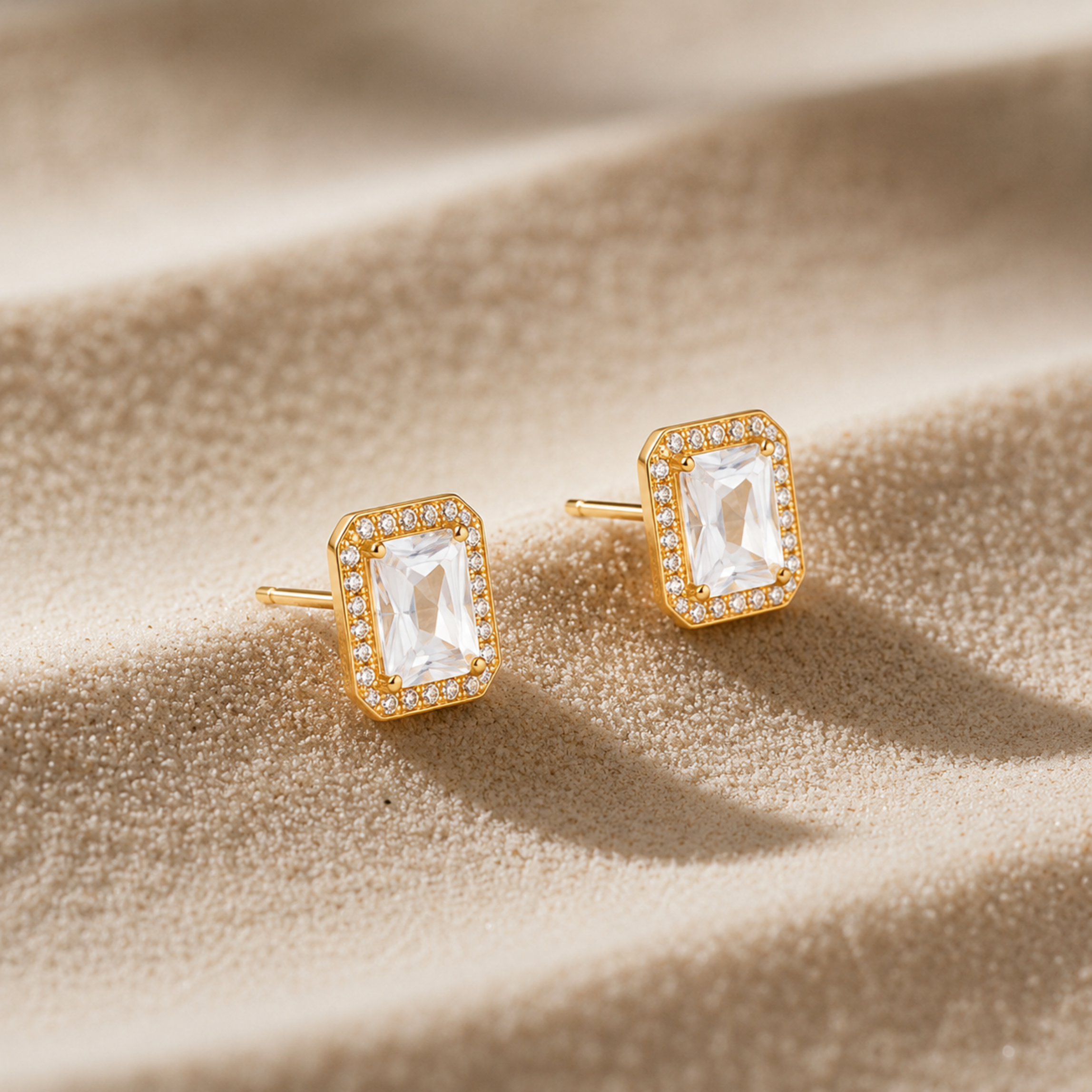 Regal Solitaire Stud Earrings