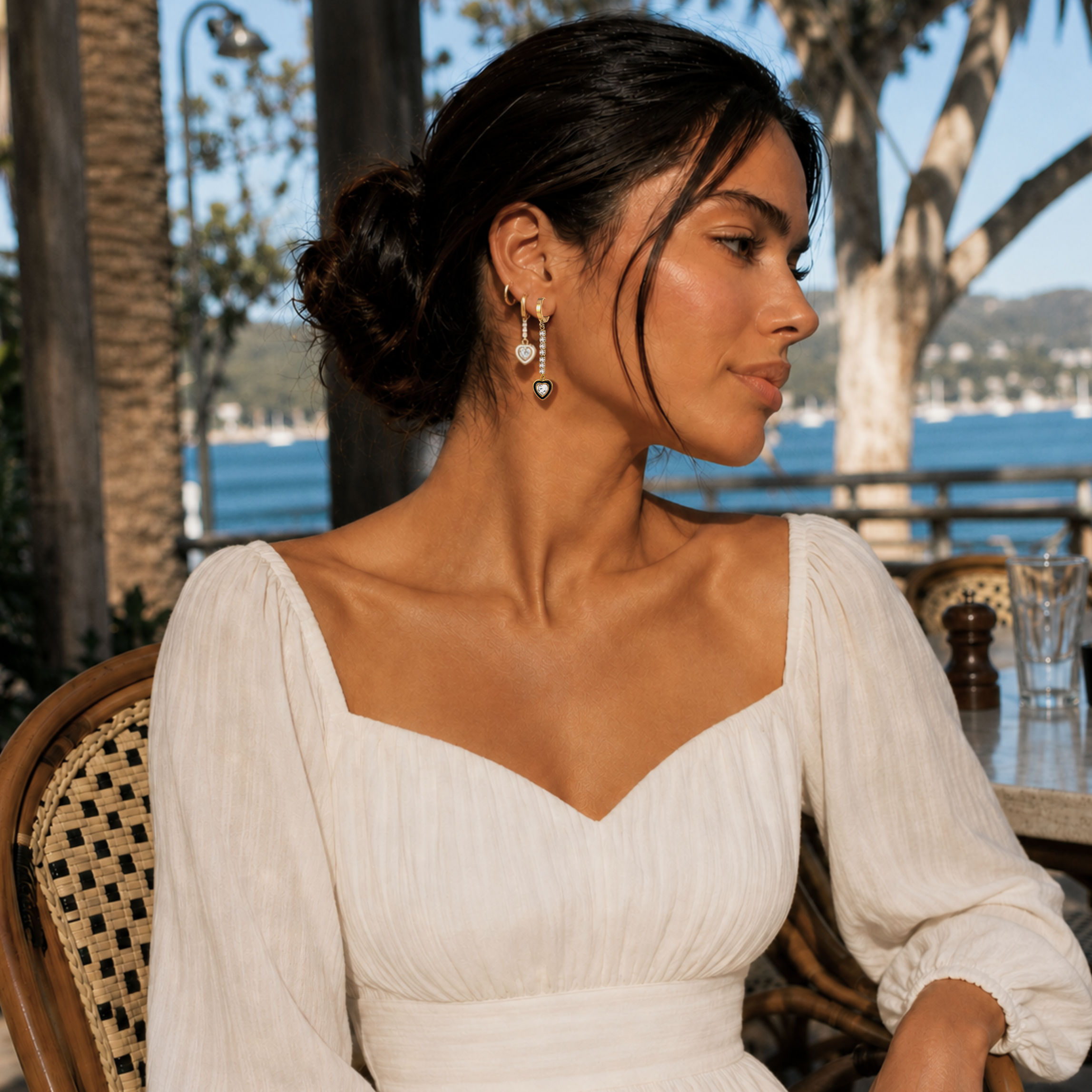 Heart Of Gold Earrings Combo Set