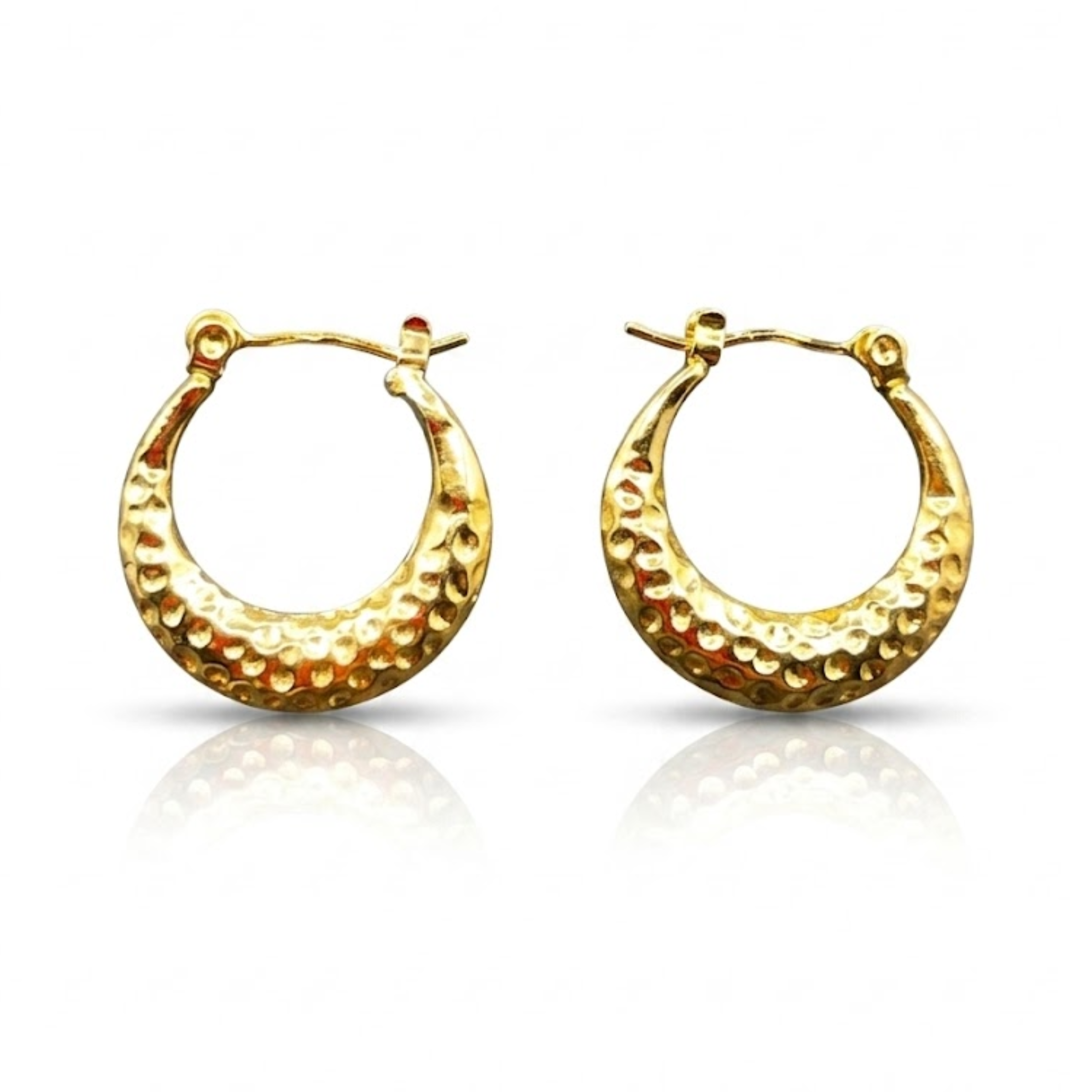 Chic Textured Hoop Earrings