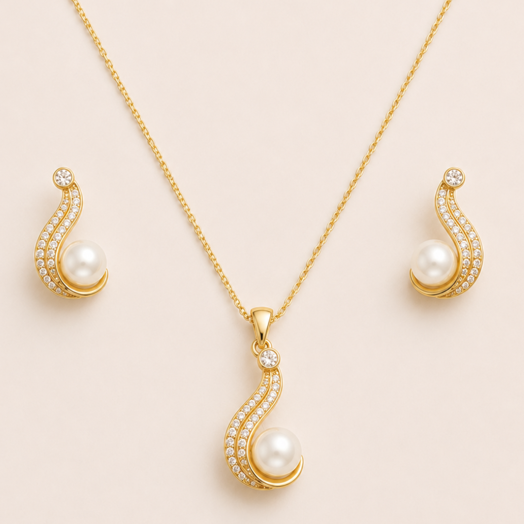 The Charmer Earrings And Pendant Set