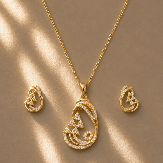 Dreamy Earrings And Pendant Set