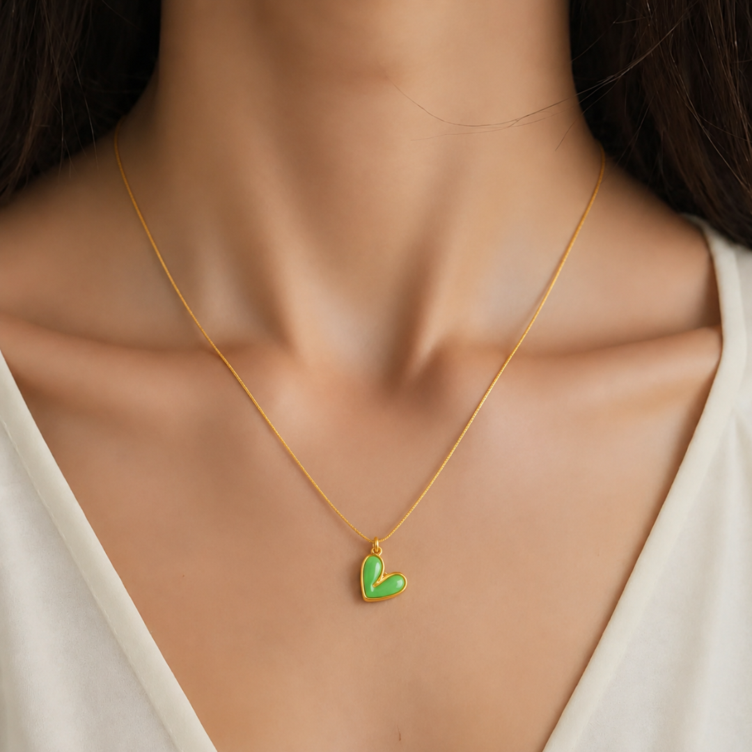 Angel's Heart Pendant Necklace